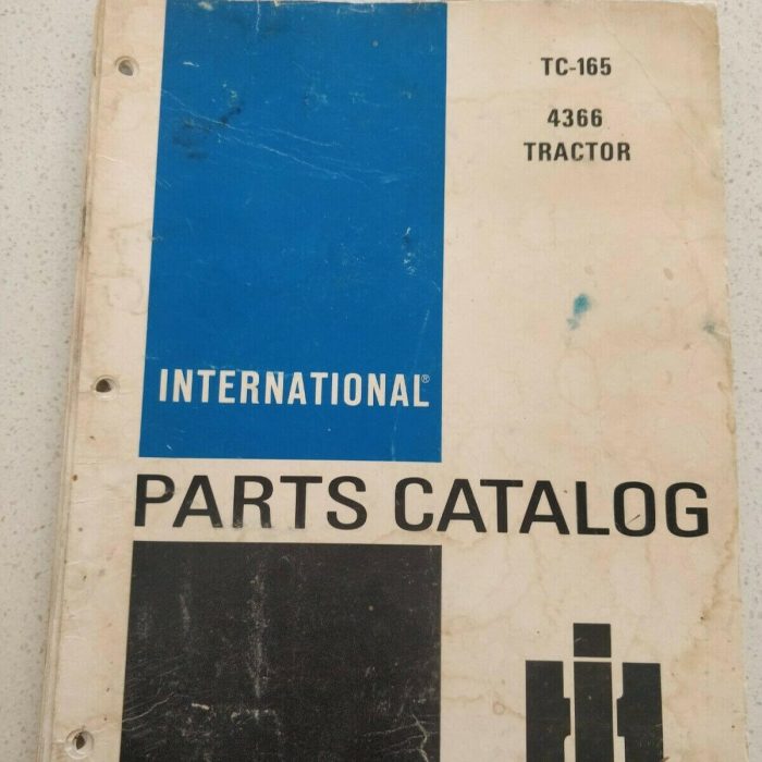 international 4366 tractor parts catalog TC165