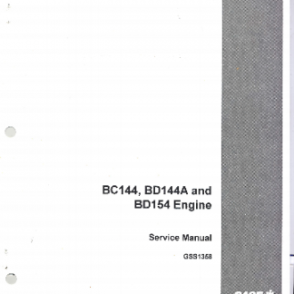 BC144-BD144A-BD154 Engine Service Manual Case