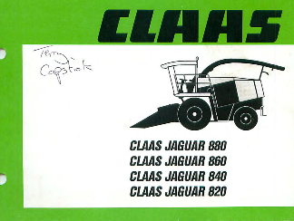 claas jaguar 880-860-840-820 operator's manual