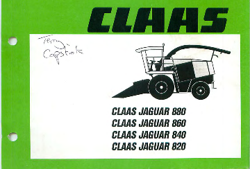 claas jaguar 880-860-840-820 operator's manual