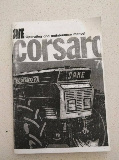 same corsaro 70 operating and maintenance manual