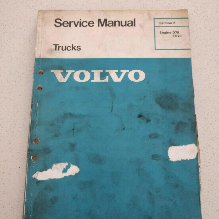 volvo trucks service manual d70 td70 section 2