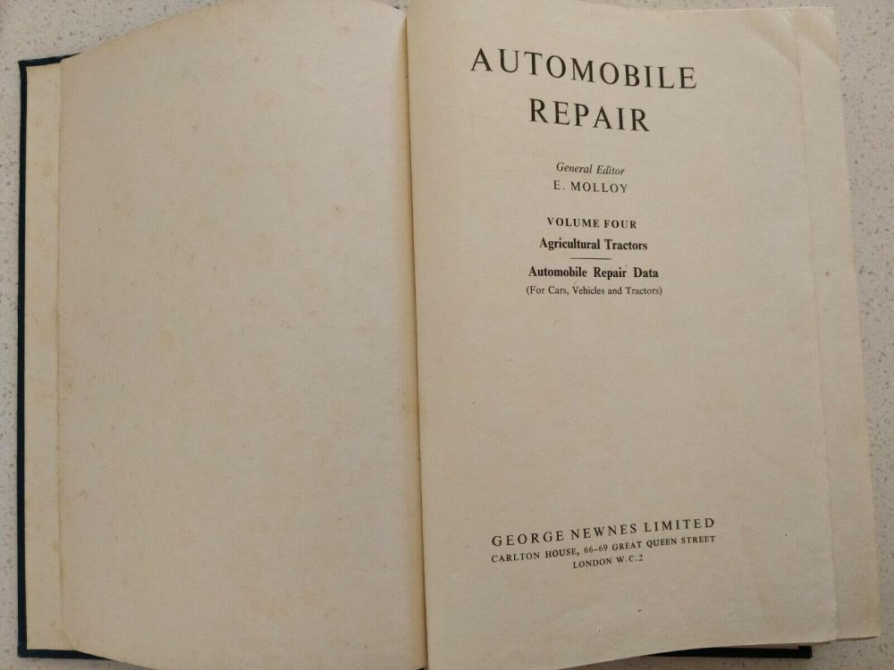 Automobile Repair Volume 4 Commercial Vehicles George Newnes
